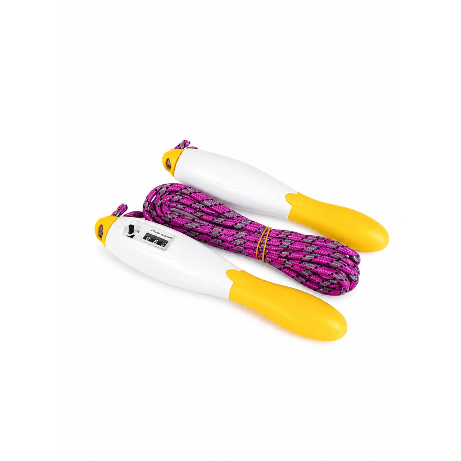 Transparent hand skipping rope with counter