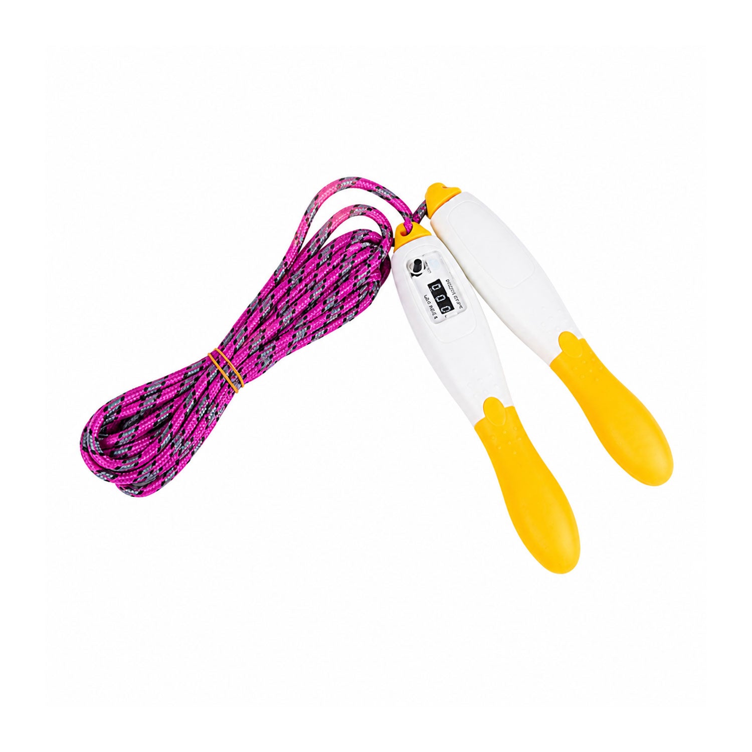 Transparent hand skipping rope with counter