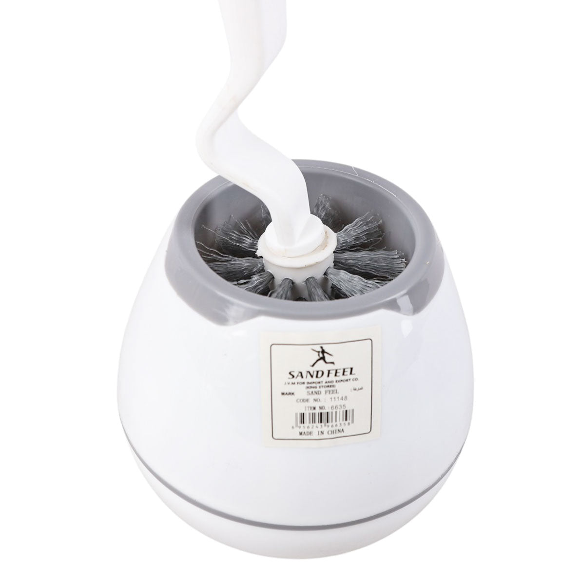 Toilet Brush with Zigzag Plastic Handle Base Model 11148