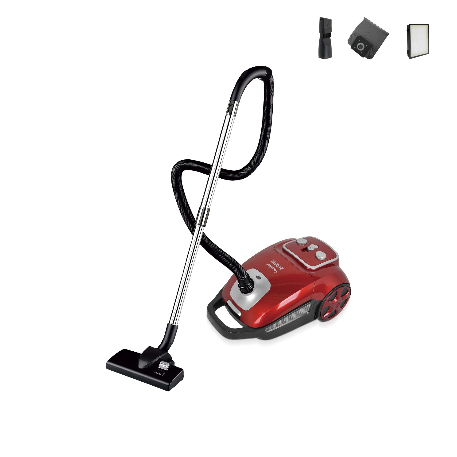 مكنسة كهربائية 2600 وات SF2220 - احمر - سونيفير 