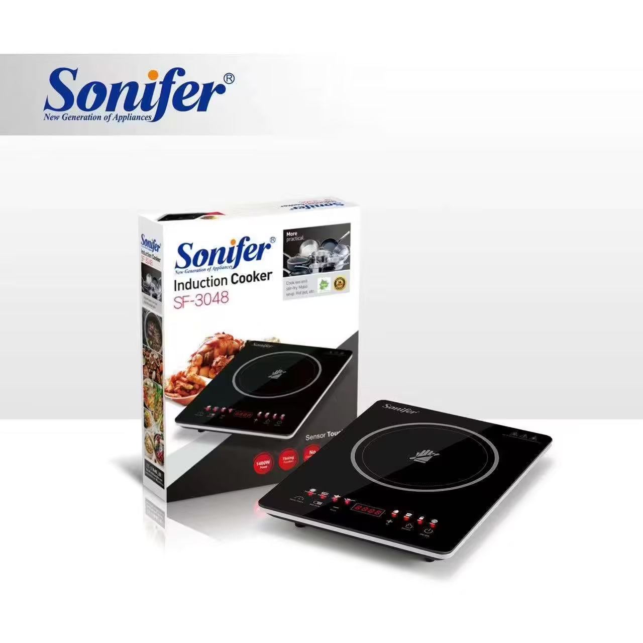 مسطح كهربائي سونيفير ديجيتال سطحي 1400 وات موديل SF-3048 