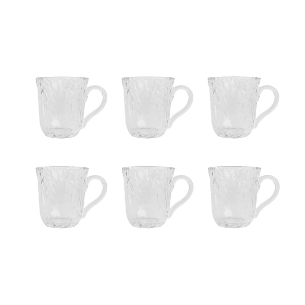 طقم مج زجاج 6 قطعة GLASSWARE موديل ZT-1585-6