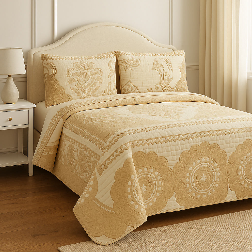 كوفرتة سرير اطفال 4 قطعة MARO بيرلا مشجر 190*250 