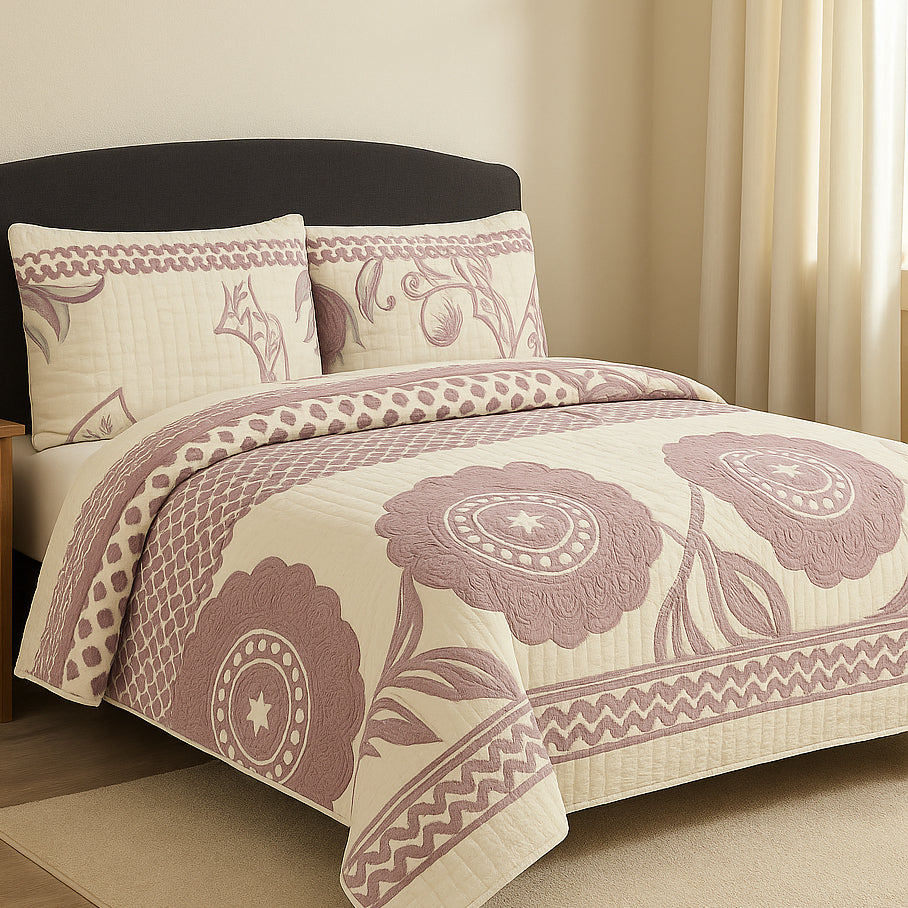 كوفرتة سرير اطفال 4 قطعة MARO بيرلا مشجر 190*250 
