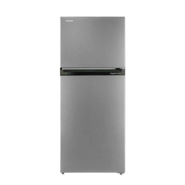 ثلاجة توشيبا 2 باب 411 لتر انفرتر سيلفر موديل GR-RT558WE-PMN(57)