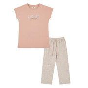 Women's summer half-sleeve pajamas, Virginia cotton, special, model 712