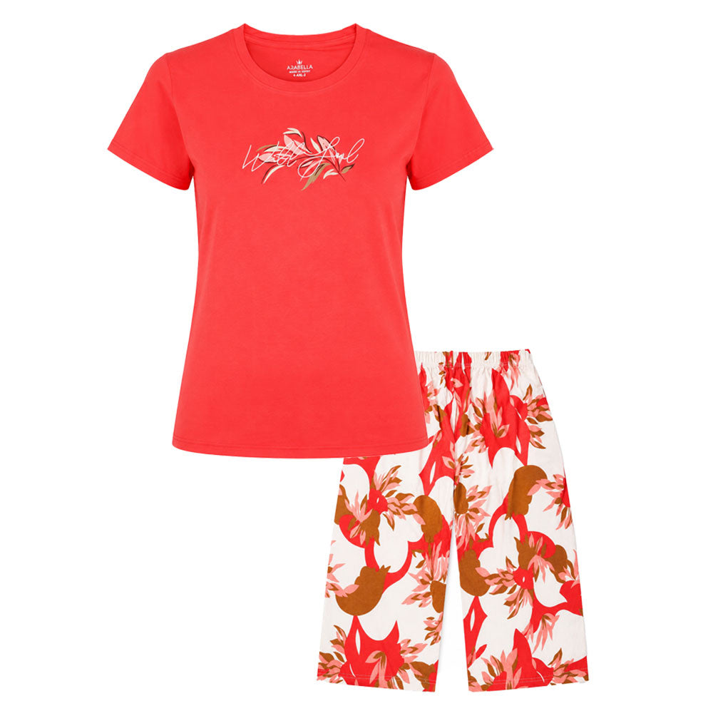 Arabella women's summer cotton pajamas, half-sleeved, special model 4977
