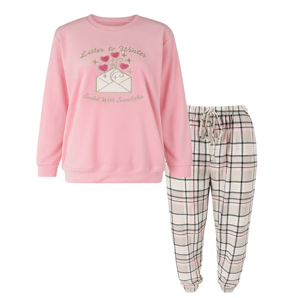 بيجامة حريمي شتوي قطيفة ريجينا موديل 784