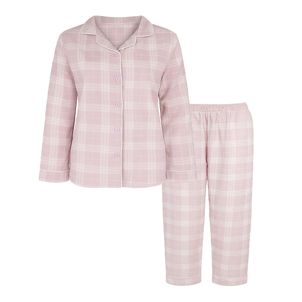 بيجامة حريمي شتوي قطن ريجينا زراير كاروة موديل 777