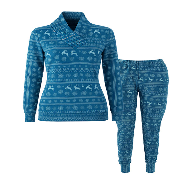 ترنج حريمي شتوي قطن حور العين كابتشو مشجر عادي موديل 607