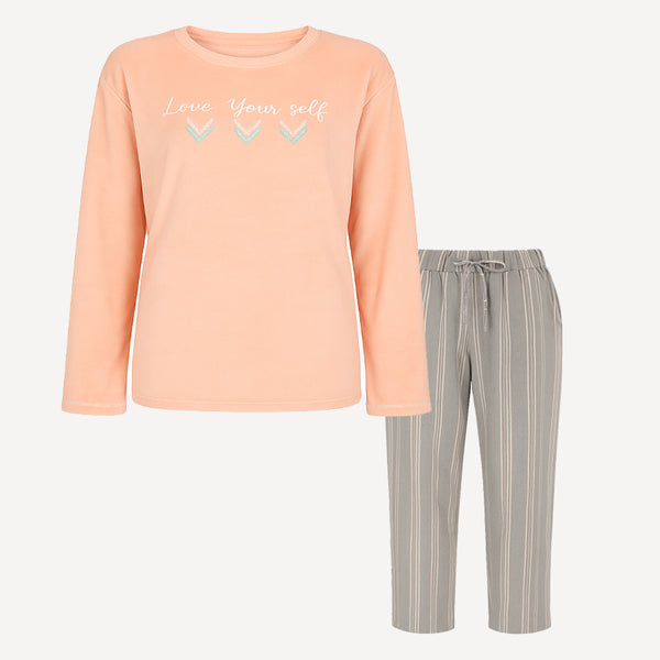 بيجامة حريمي شتوي ارابيلا قطن موديل 4255