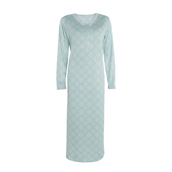 Arabella women's summer jalabiya, regular sleeve, patterned, model 1530