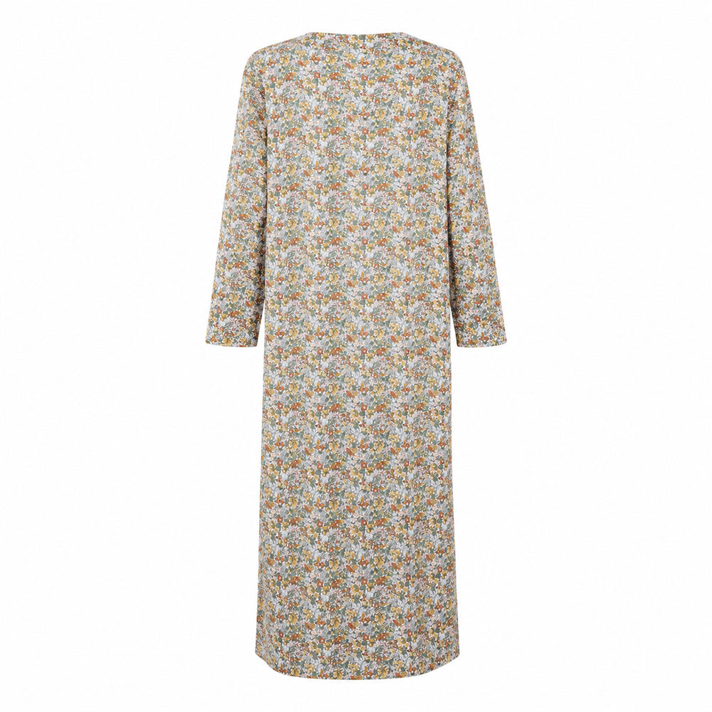 Arabella women's summer jalabiya, plain patterned sleeves, model 1525