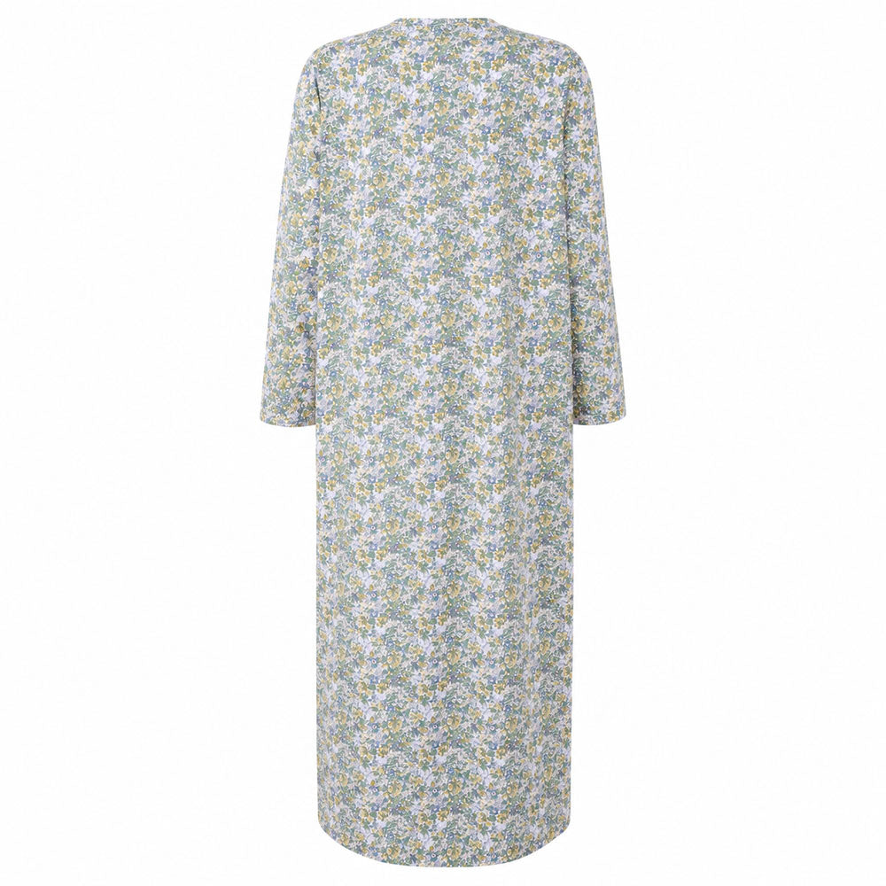 Arabella women's summer jalabiya, plain patterned sleeves, model 1525