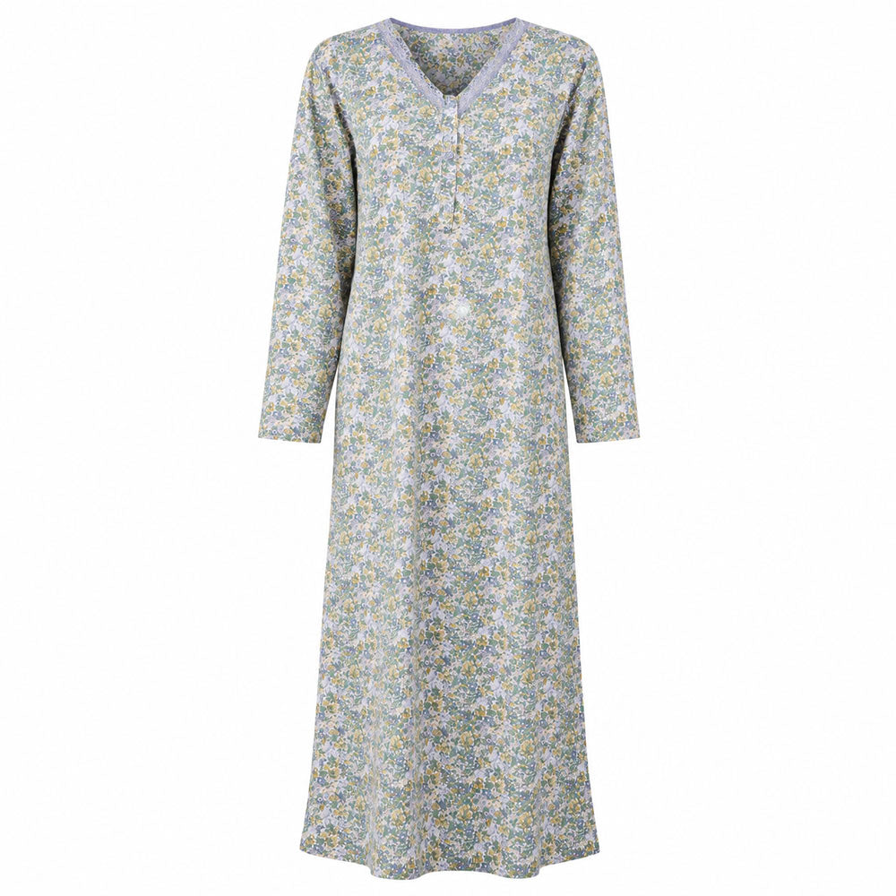 Arabella women's summer jalabiya, plain patterned sleeves, model 1525