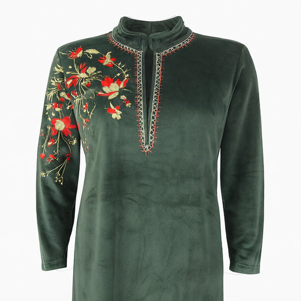 جلابية حريمي شتوي قطيفة ريجينا موديل 412