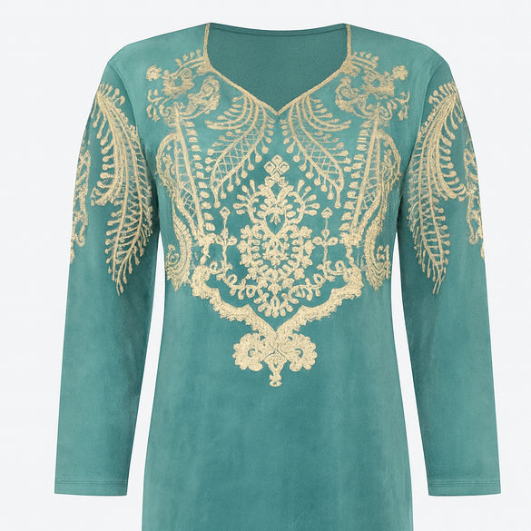 جلابية حريمي شتوي قطيفة ريجينا موديل 415