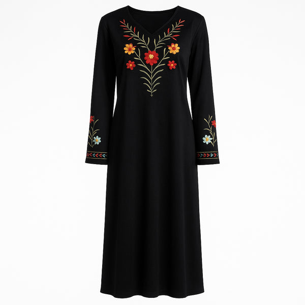 جلابية حريمي شتوي قطيفة ريجينا عادي موديل 413