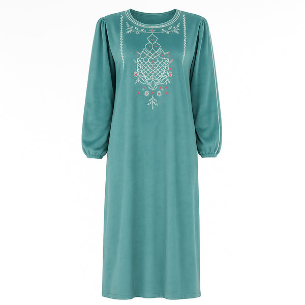 جلابية حريمي شتوي قطيفة ريجينا موديل 411