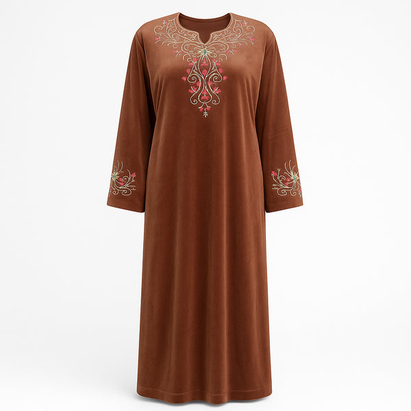 جلابية حريمي شتوي قطيفة ريجينا موديل 509 خاص