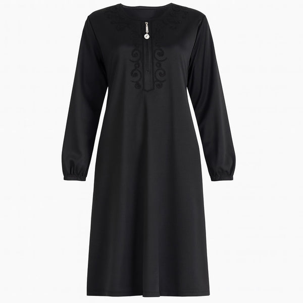 جلابية حريمي شتوي كراون قطيفة موديل 1014 مقاس خاص