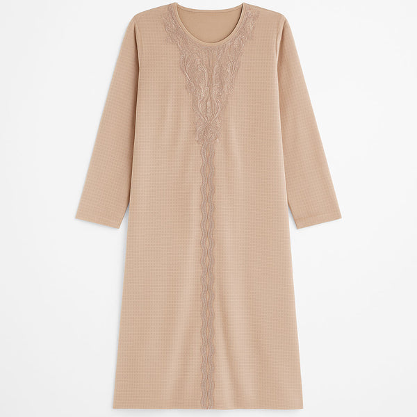 جلابية حريمي شتوي قطيفة كيوتا عادي موديل 6018