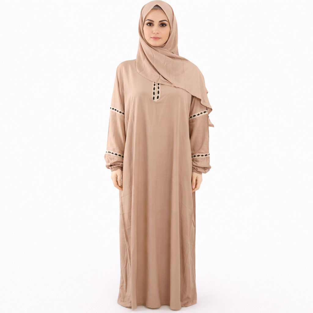 اسدال حريمي فسكوز سادة FREE SIZE 1500 - بيت المحجبات 