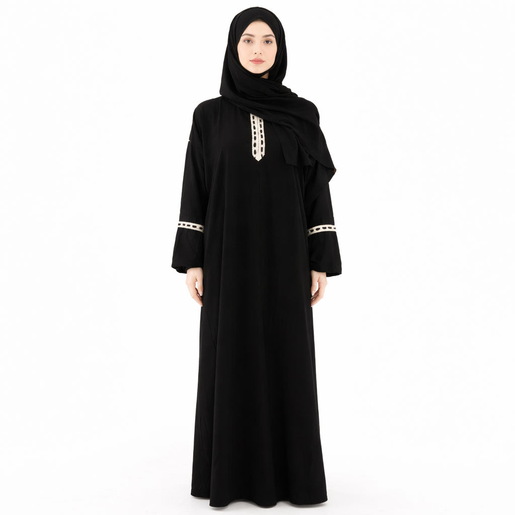 اسدال حريمي فسكوز سادة FREE SIZE 1500 - بيت المحجبات 