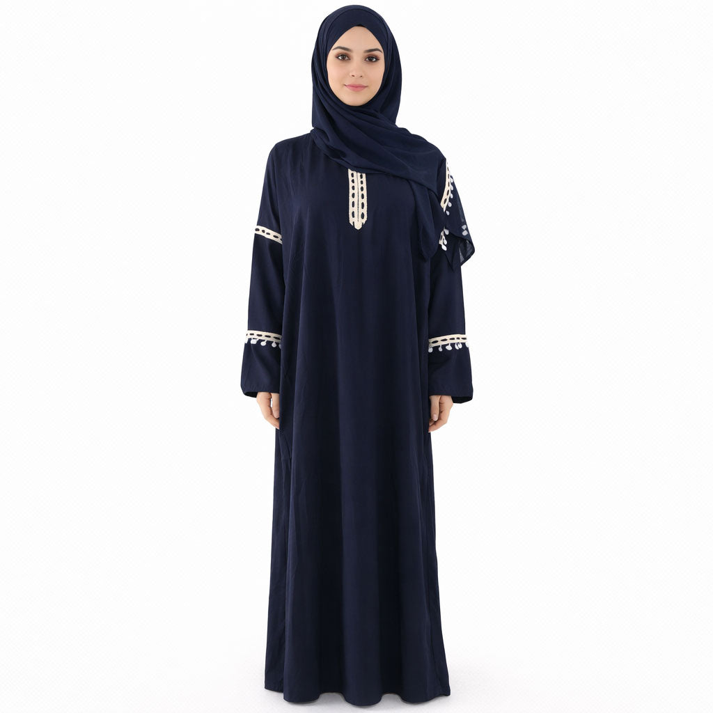 اسدال حريمي فسكوز سادة FREE SIZE 1500 - بيت المحجبات 