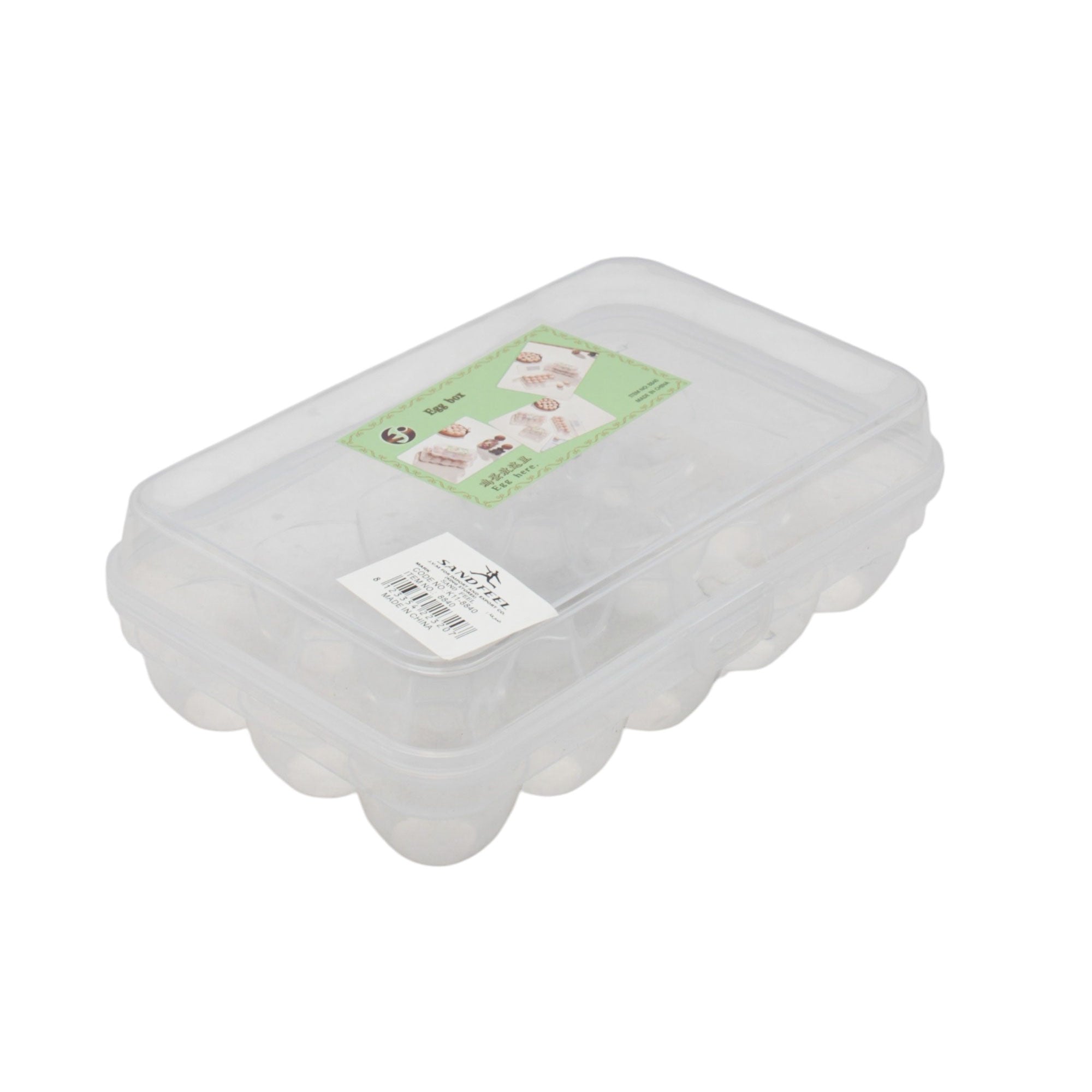 علبة بيض بلاستيك بالغطاء موديل  21172