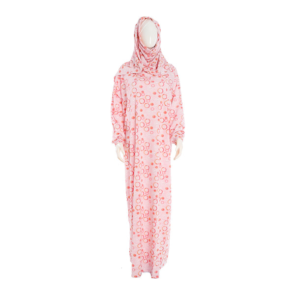 Crown women's summer plain patterned abaya, model 512