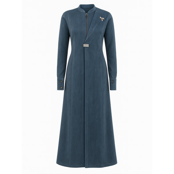 عباية حريمي خروج شتوي ندي سوستة وكبسولة موديل 540