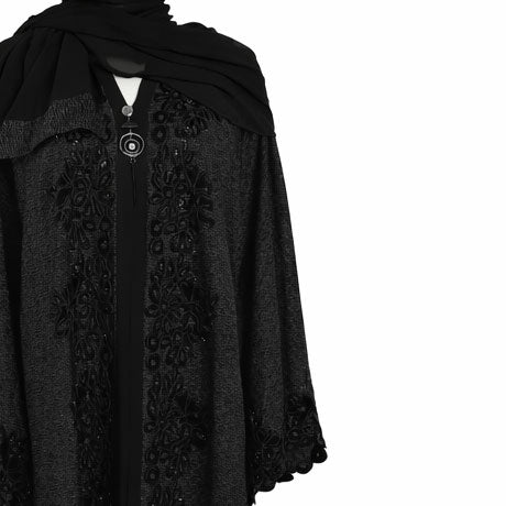 عباية حريمي خروج صدفة  SODFAمطرزة موديل 7075 