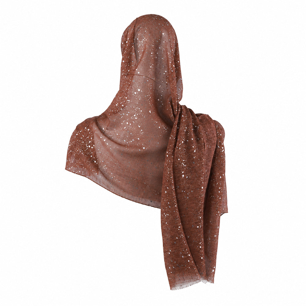 طرحة حريمي DKNY SCARF كتان منقط الوان متعددة