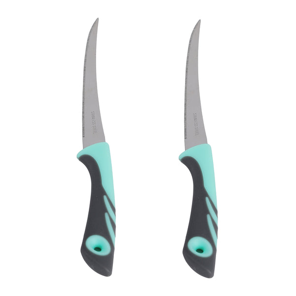 2-piece 2-color serrated knife, model 100