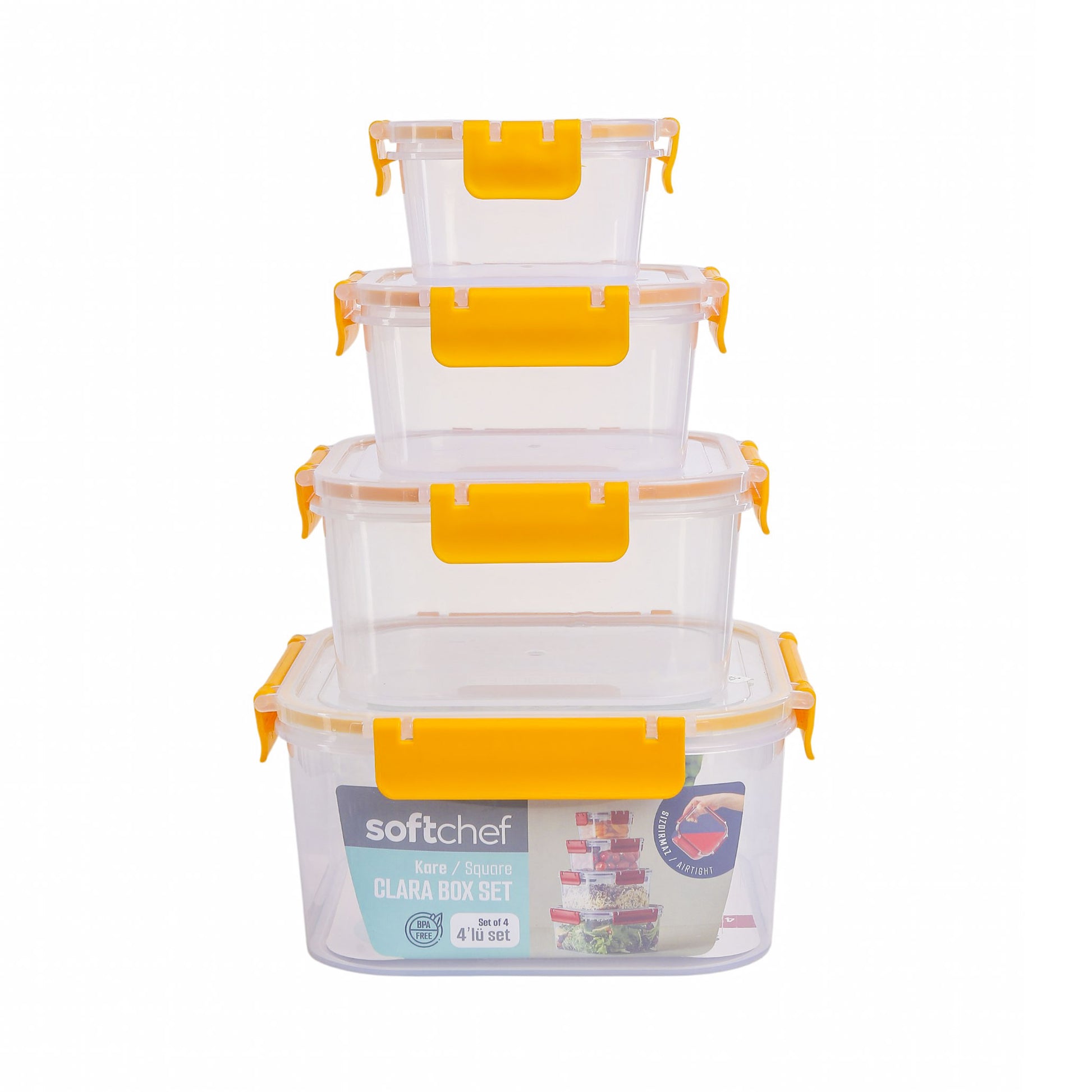 طقم ثلاجة كلارا 4 قطعة SOFTCHEF موديل 19619 