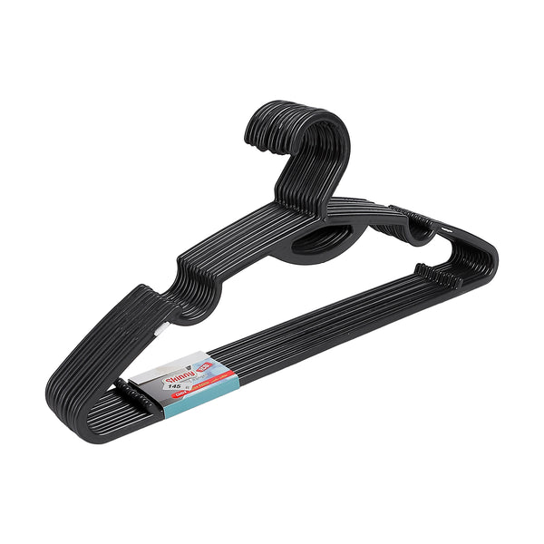Weezy Plastic Clothes Hanger Set, 12 Pieces, Model 107003
