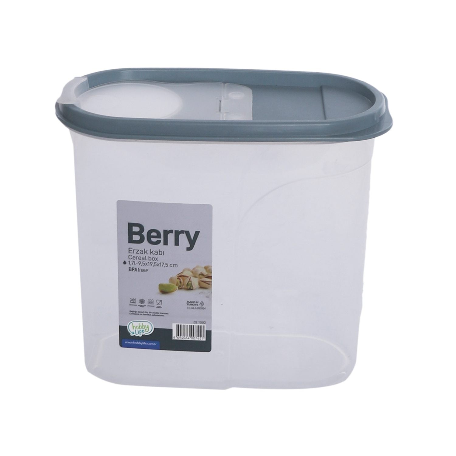 علبة حفظ طعام بغطاء محكم 1.7 لتر 21502 HOBBY 