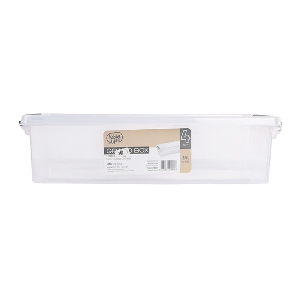 علبة حفظ جراند مستطيلة بالغطاء 3.5 لتر HOBBY LIFE موديل 21062
