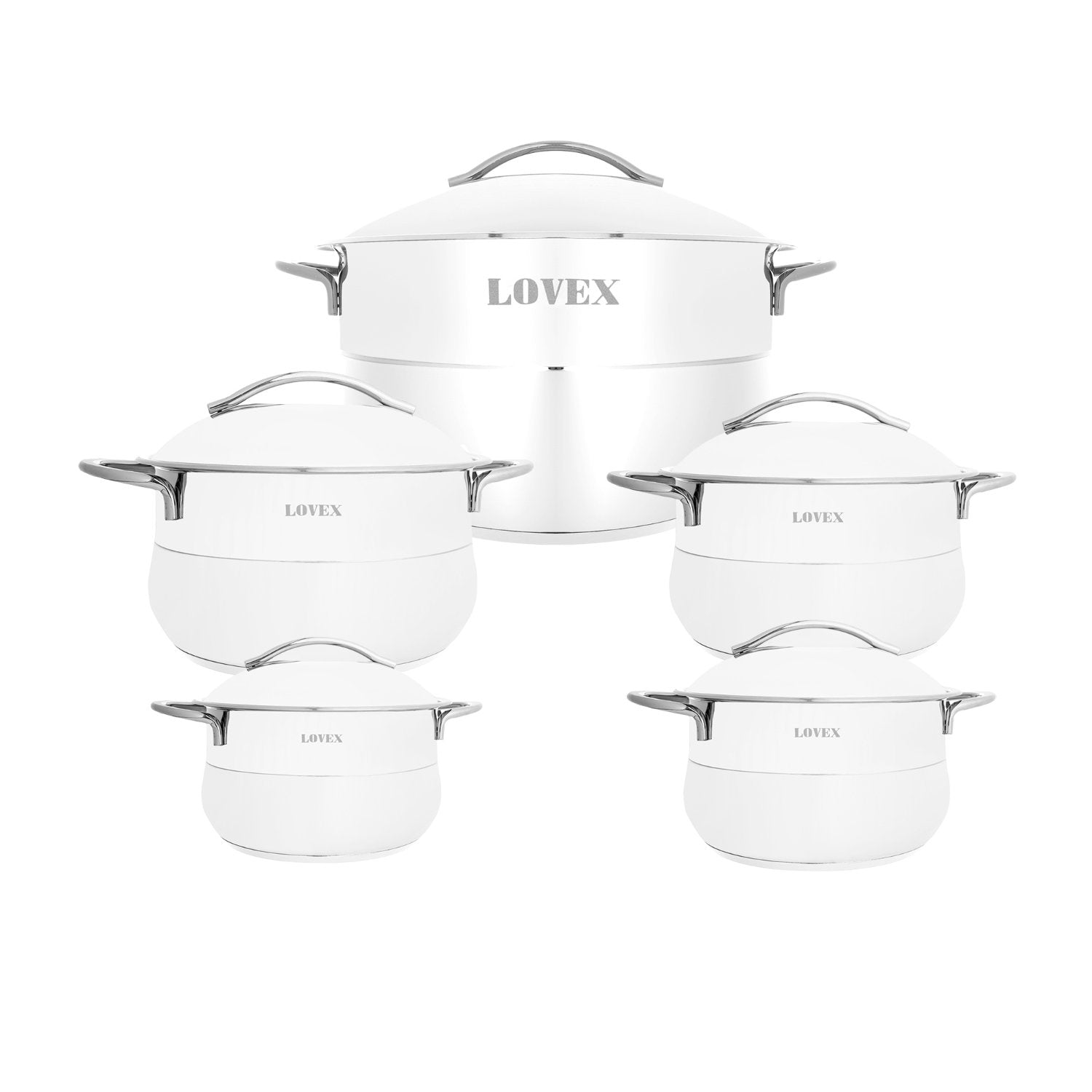 طقم حلة كوركماز ستانليس ستيل تركي 10 قطعة LOVEX 