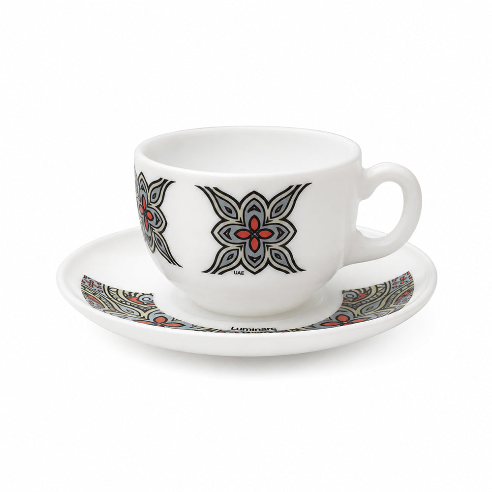 Set of 6 Arcopal Essence Cesariomara cups and saucers