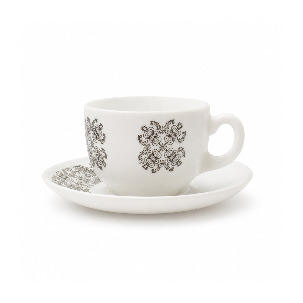 Set of 6 Arcopal Essence Volivamara cups and saucers