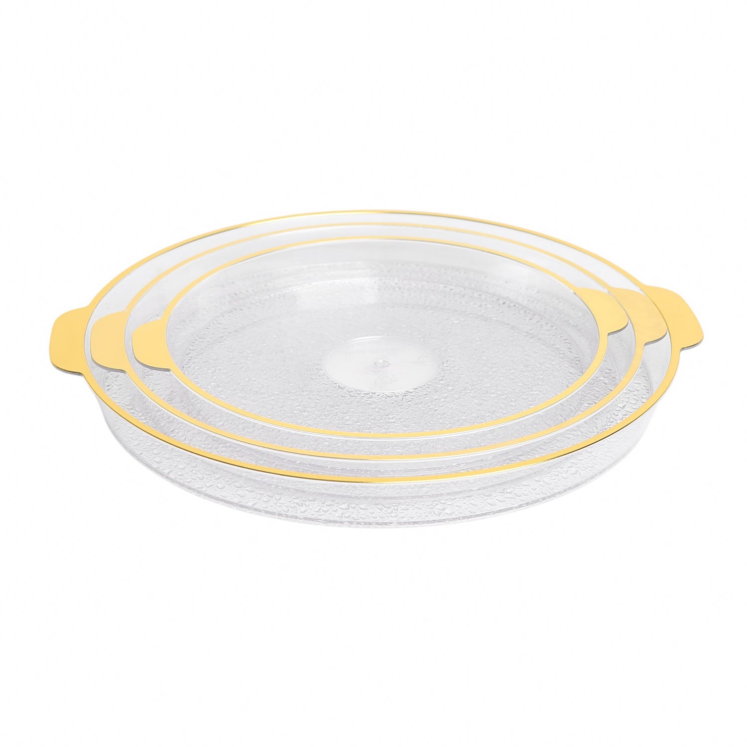 طقم صينية تقديم اكليريك 3 قطعة TRAY موديل 2882G 