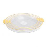 طقم صينية تقديم اكليريك 3 قطعة TRAY موديل 2882G 