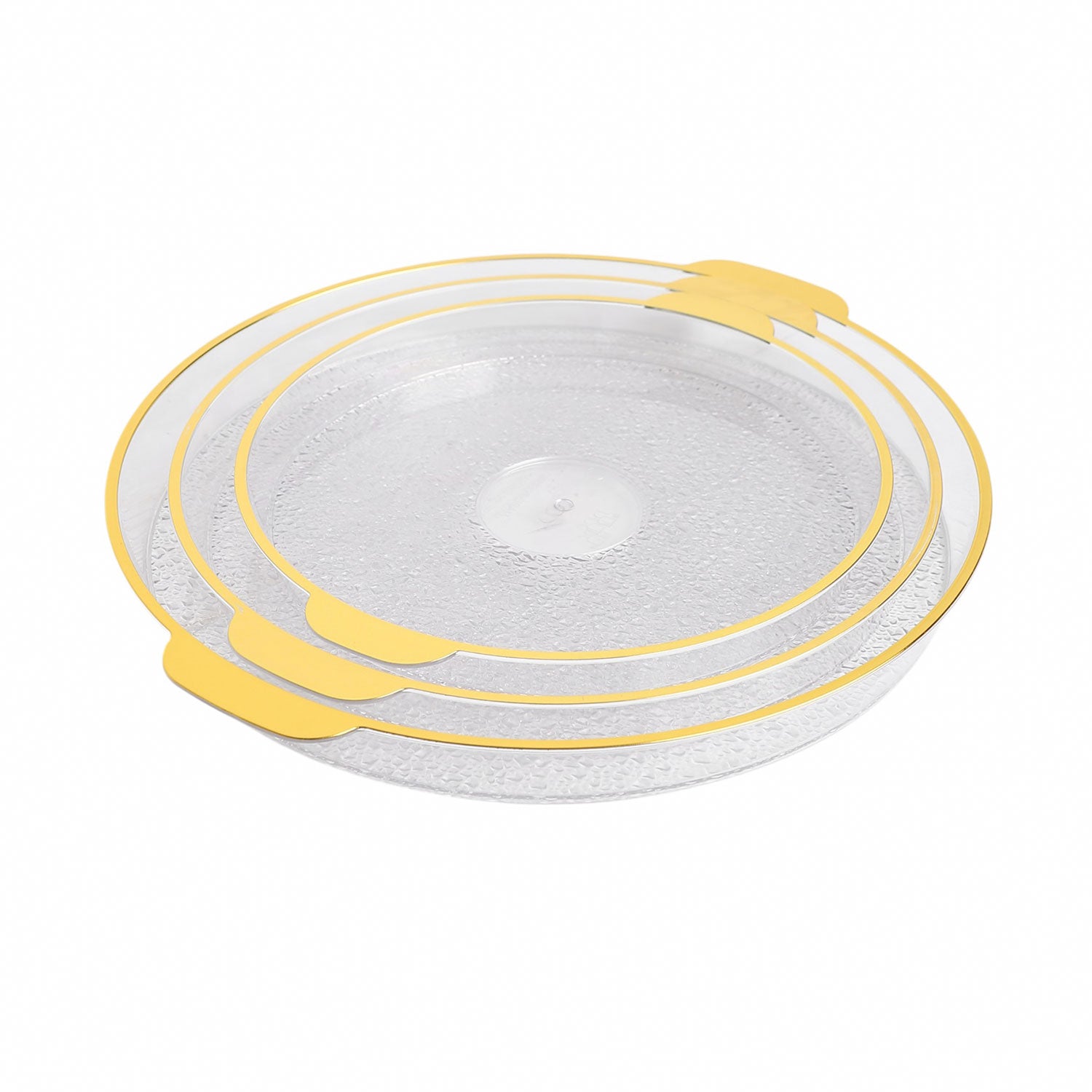 طقم صينية تقديم اكليريك 3 قطعة TRAY موديل 2882G 