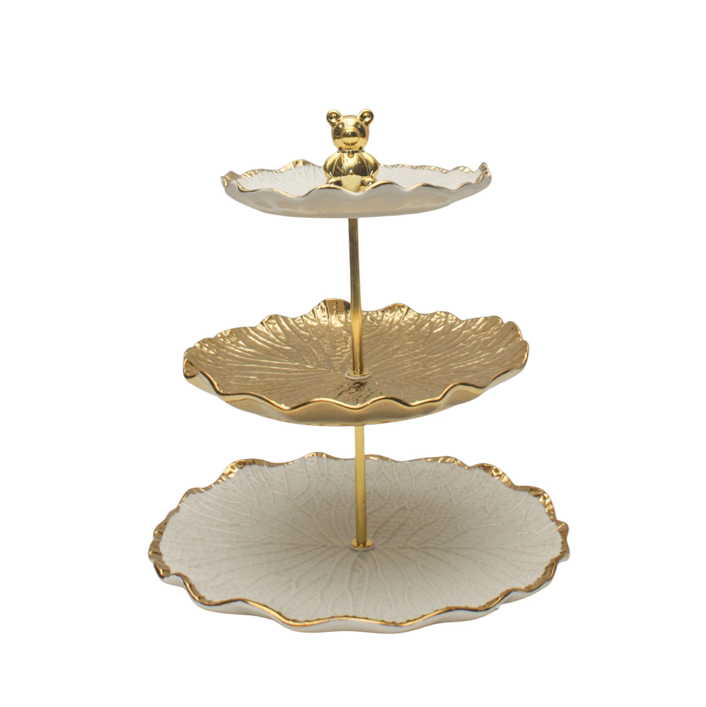 Gilded porcelain carrier