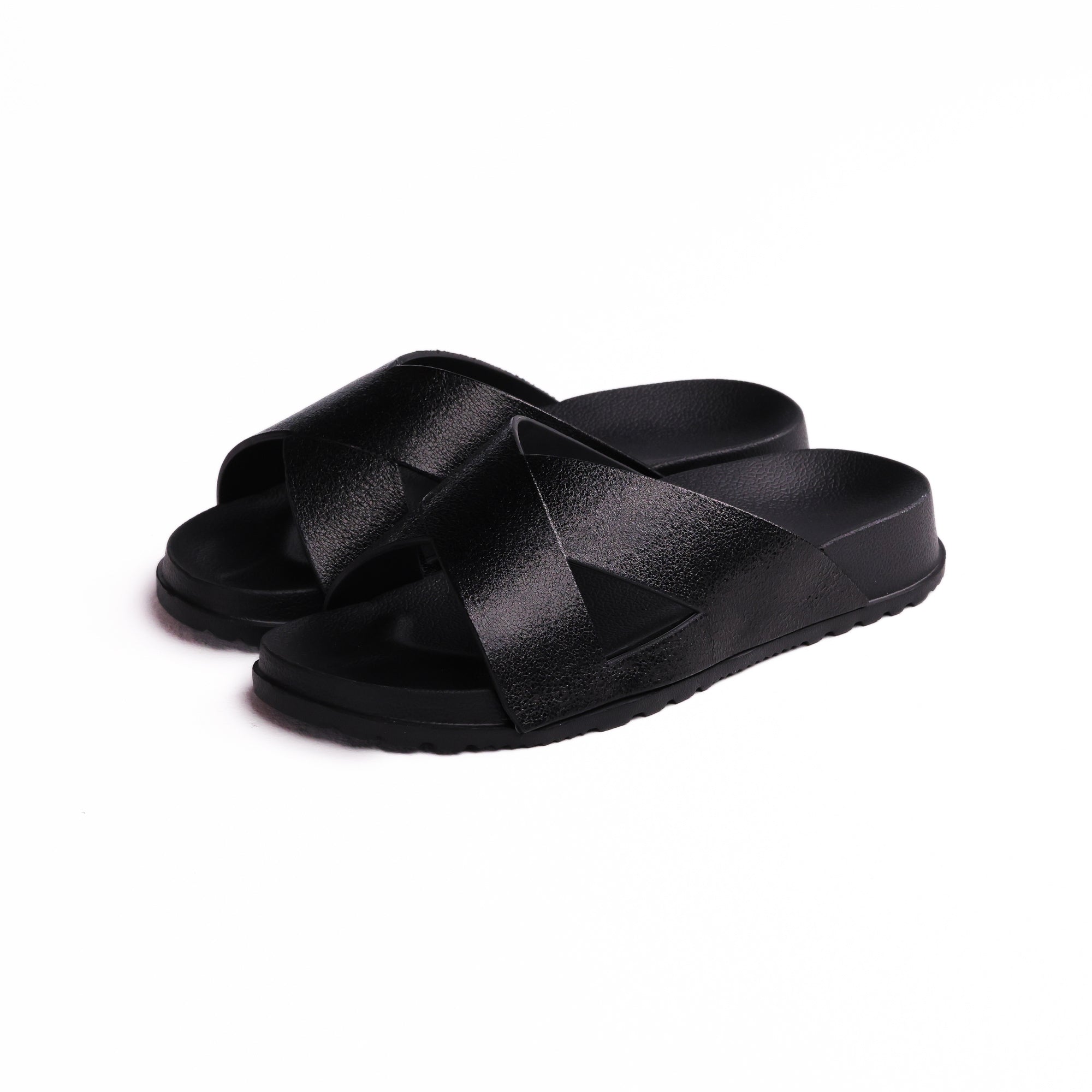 Black Criss Cross X-Galaxy Slide - شريحة X-Galaxy ذات الصليب الأسود المتقاطع 