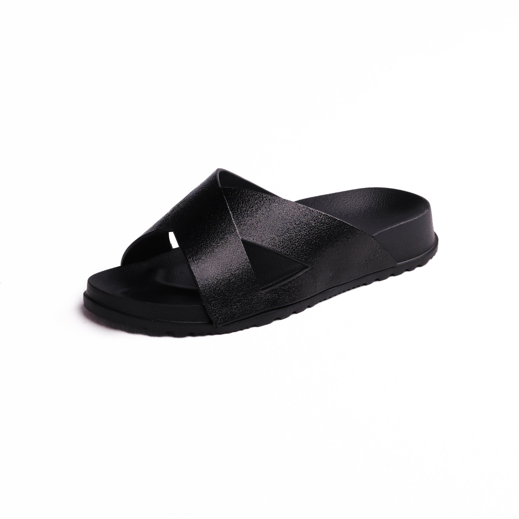 Black Criss Cross X-Galaxy Slide - شريحة X-Galaxy ذات الصليب الأسود المتقاطع 