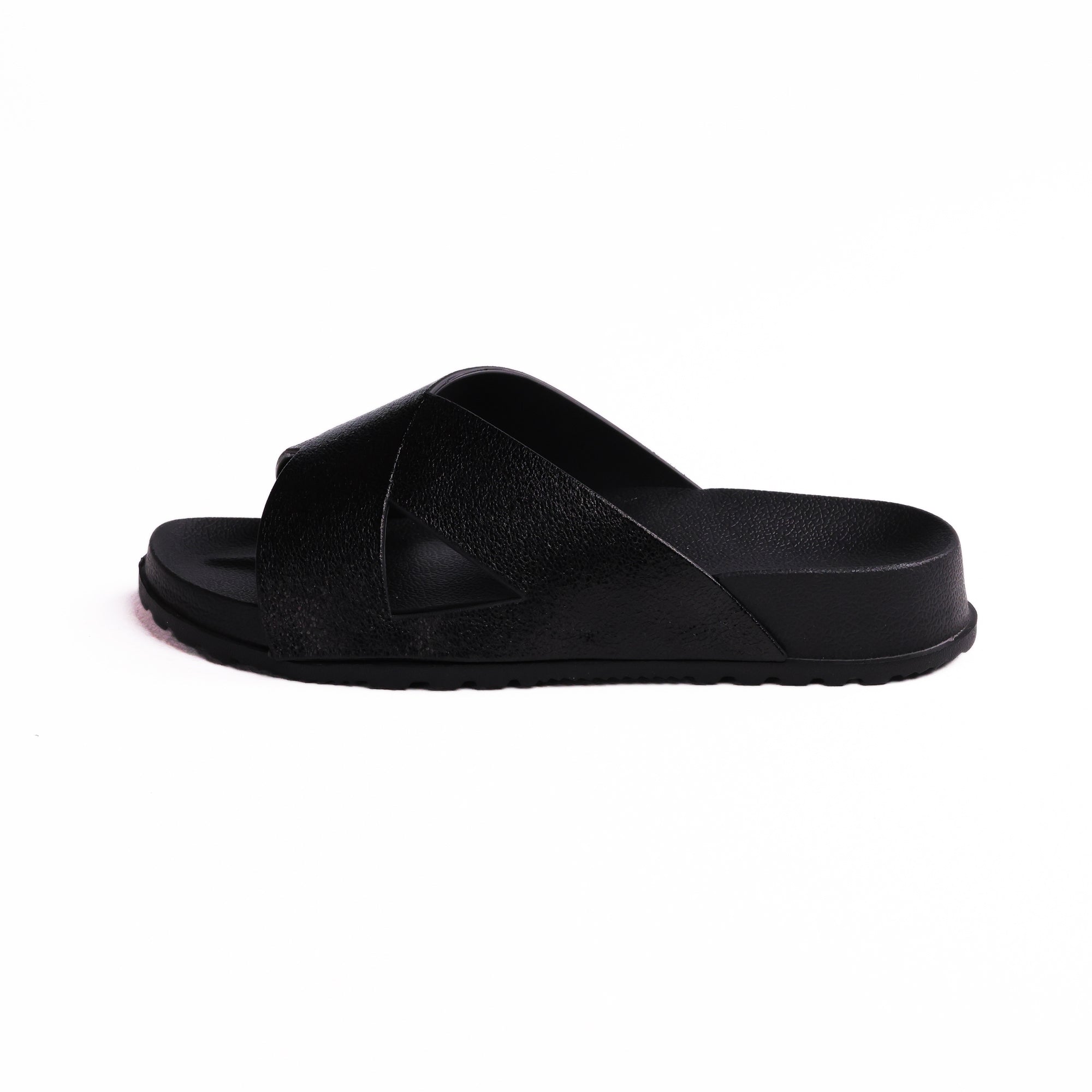Black Criss Cross X-Galaxy Slide - شريحة X-Galaxy ذات الصليب الأسود المتقاطع 