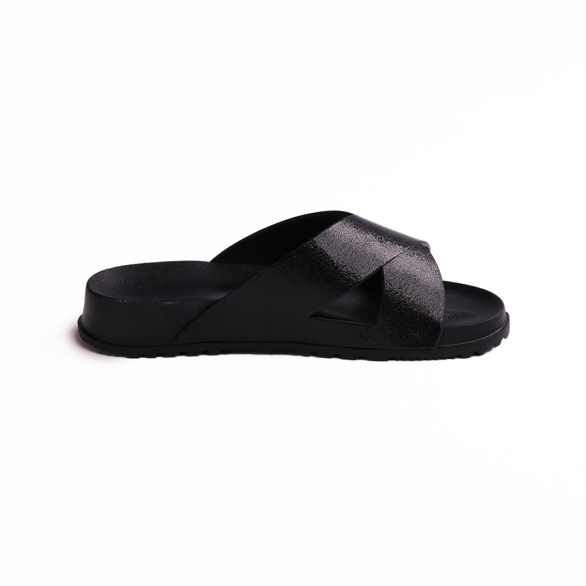 Black Criss Cross X-Galaxy Slide - شريحة X-Galaxy ذات الصليب الأسود المتقاطع 